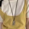 Korean Heart Comb Black Drawstring Necklace - Women's Fashion Choker Chain