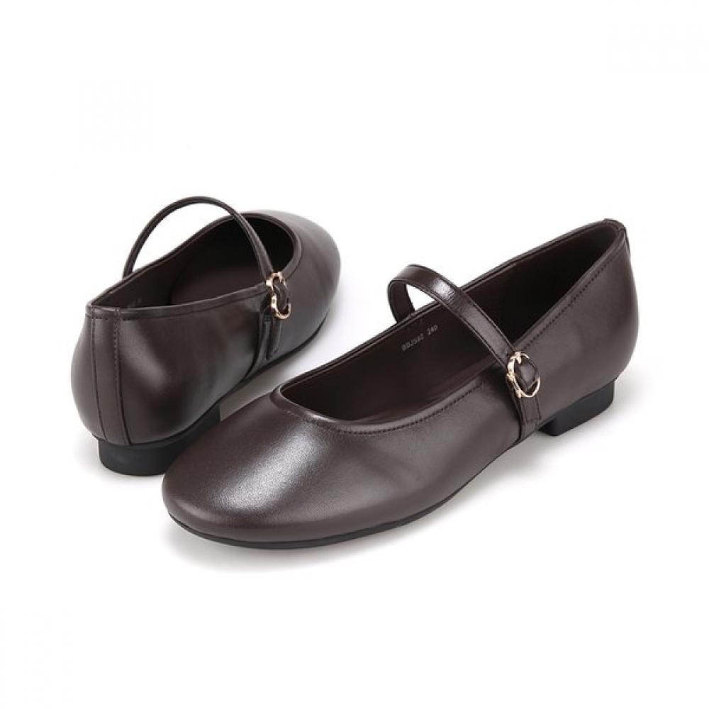 Barbara Mary Jane Flats Black 2cm Bbj592