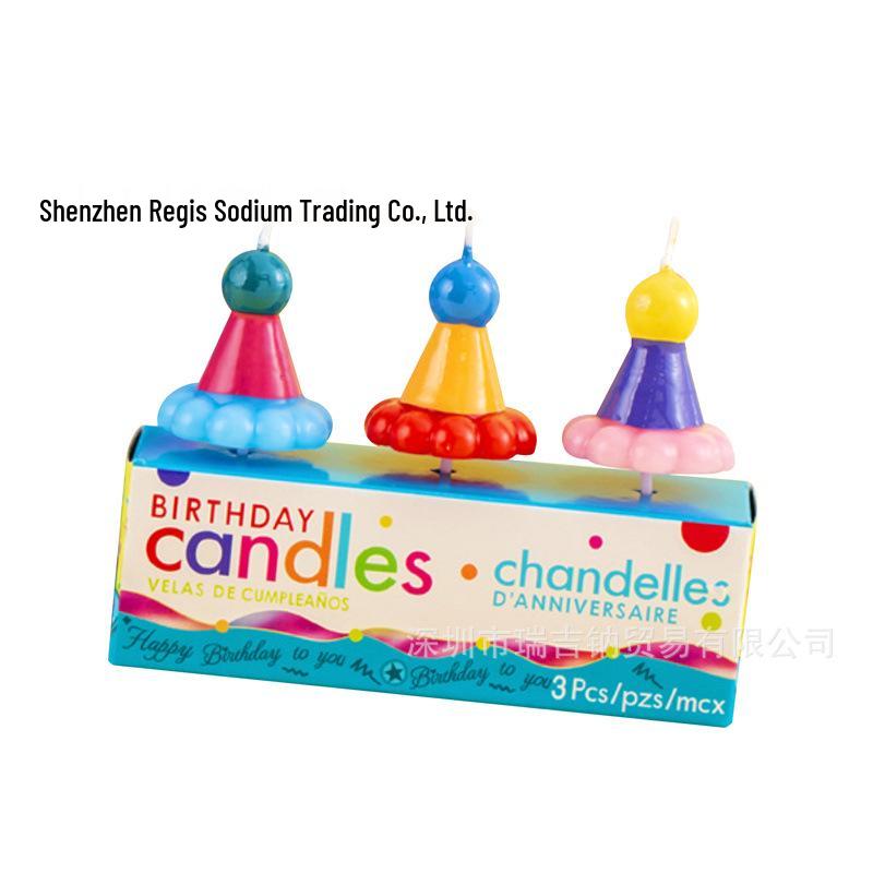 

Korean Style Colorful Iridescent Candle for All-Seasons Cake Baking Party AS340