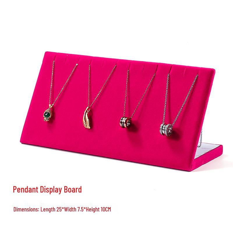Velvet Jewelry Stand: Earring and Necklace Display Holder