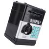 Kids Piggy Bank Password Automatic Paper Scroll Electronic Money Savings Box Mini Toy for 3-12 Years Old Boys Girls Black