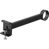 Yamazaki Tower Indoor Clothes Drying Pole Holder, Wide Depth, Black, W4 X D23.7 X H5-6.5cm (per Pole, Including Adjustment Screws), Indoor Drying, Won