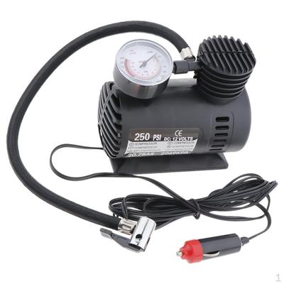 12V 300 PSI Ağır Hizmet Tipi Taşınabilir Hava Kompresörü Araba Kamyon Lastiği Pompası Elektrikli