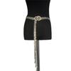 Cross-Border Hot Sale Waist Chain Rhinestone Full Tassel Belt Fashion All-Match Double Ring