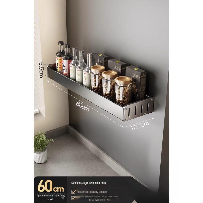 Wall-Mounted Kitchen Organizer Rack