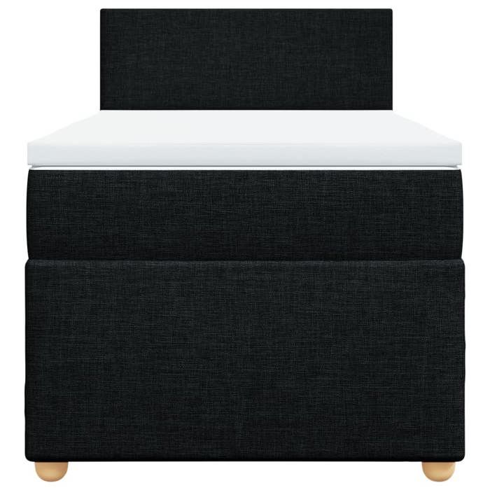 Maison Exclusive - Sommier à lattes de lit avec matelas Noir 100x200 cm Tissu