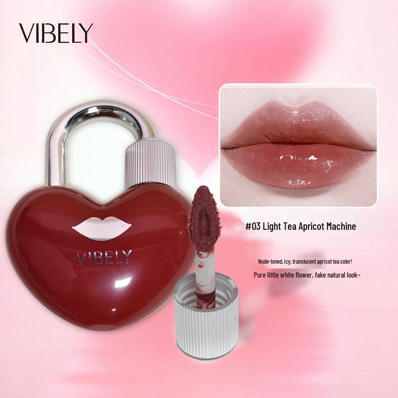 

Heart Lock Hydrating Lip Glaze – Moisturizing, Non-Sticky, Brightening, Watery Mirror Finish for Plump Lips 2.5g