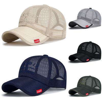Casquette de Baseball d'Été Casquettes en Maille à Séchage Rapide pour Hommes Femmes Chapeau de Soleil Réglable Mode Décontractée Chapeaux Respirants Casquettes d'Extérieur Vente en Gros