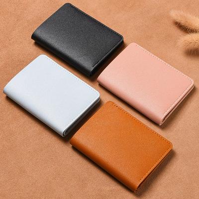 Süße kleine Damenbrieftasche PU-Leder Schlanke einfache Damengeldbörse Neue kurze Damenbrieftaschen Multi-Kartensteckplatz Kartenhalter Brieftasche