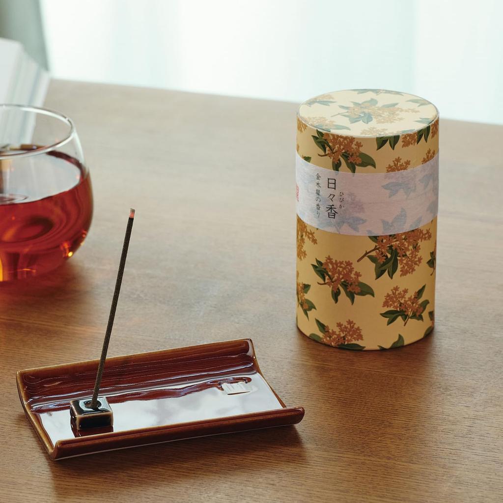 Cylindrical incense sticks, Hibika, Osmanthus scent