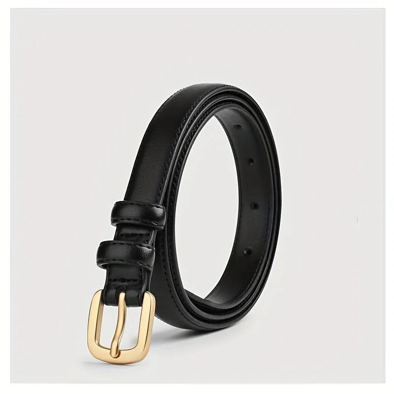 Casual and Fashionable Belt with Simple High-end Needle Buckle Double Ring, Suitable for Daily Wear, Versatile and Convenient
