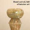 Light Luxury Candle Holder Aesthetic Art Design Jade Aromatherapy Candle Holders Modern Decoration Elegant Wedding Centerpieces