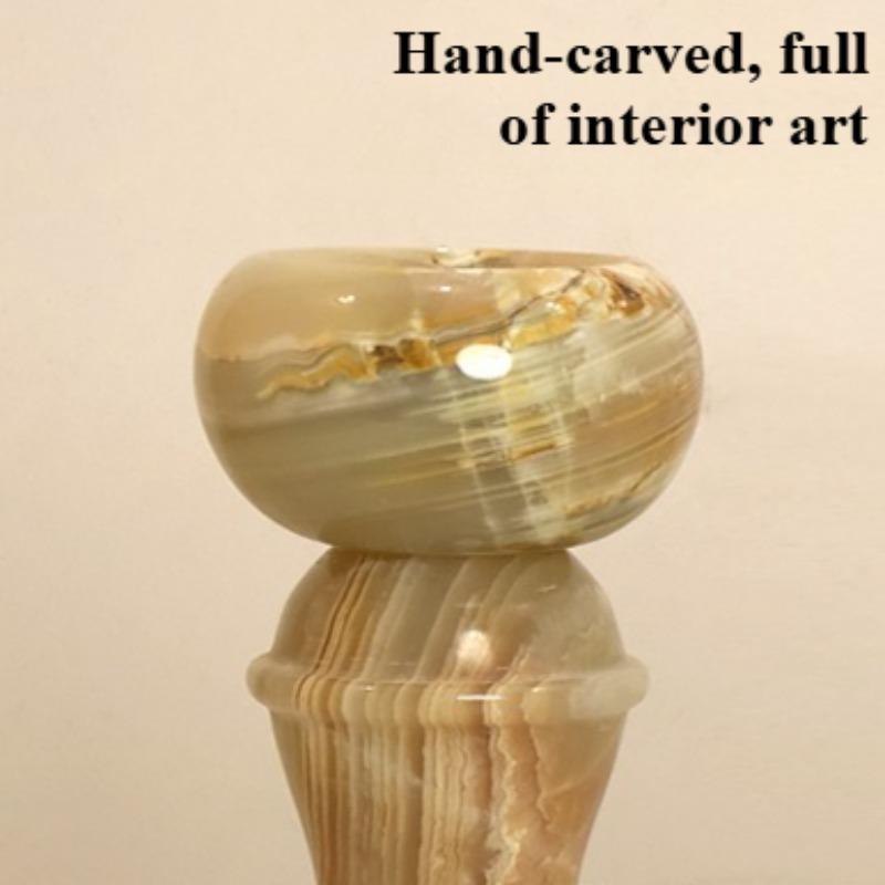 Light Luxury Candle Holder Aesthetic Art Design Jade Aromatherapy Candle Holders Modern Decoration Elegant Wedding Centerpieces