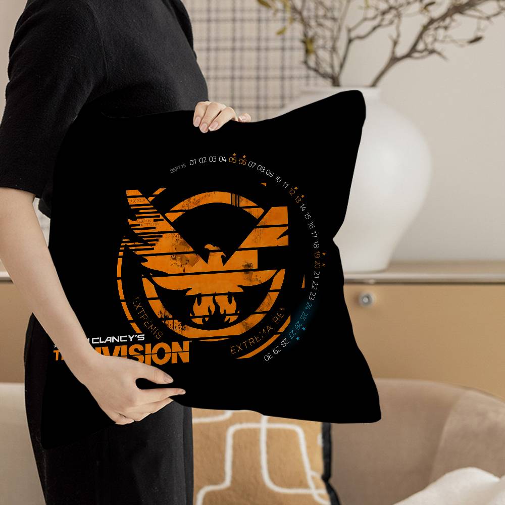 T-Tom Clancy'S The Division Cushion Cover Inches Farmhouse Decor Home Throw Pillow Covers For Couch Decorations
