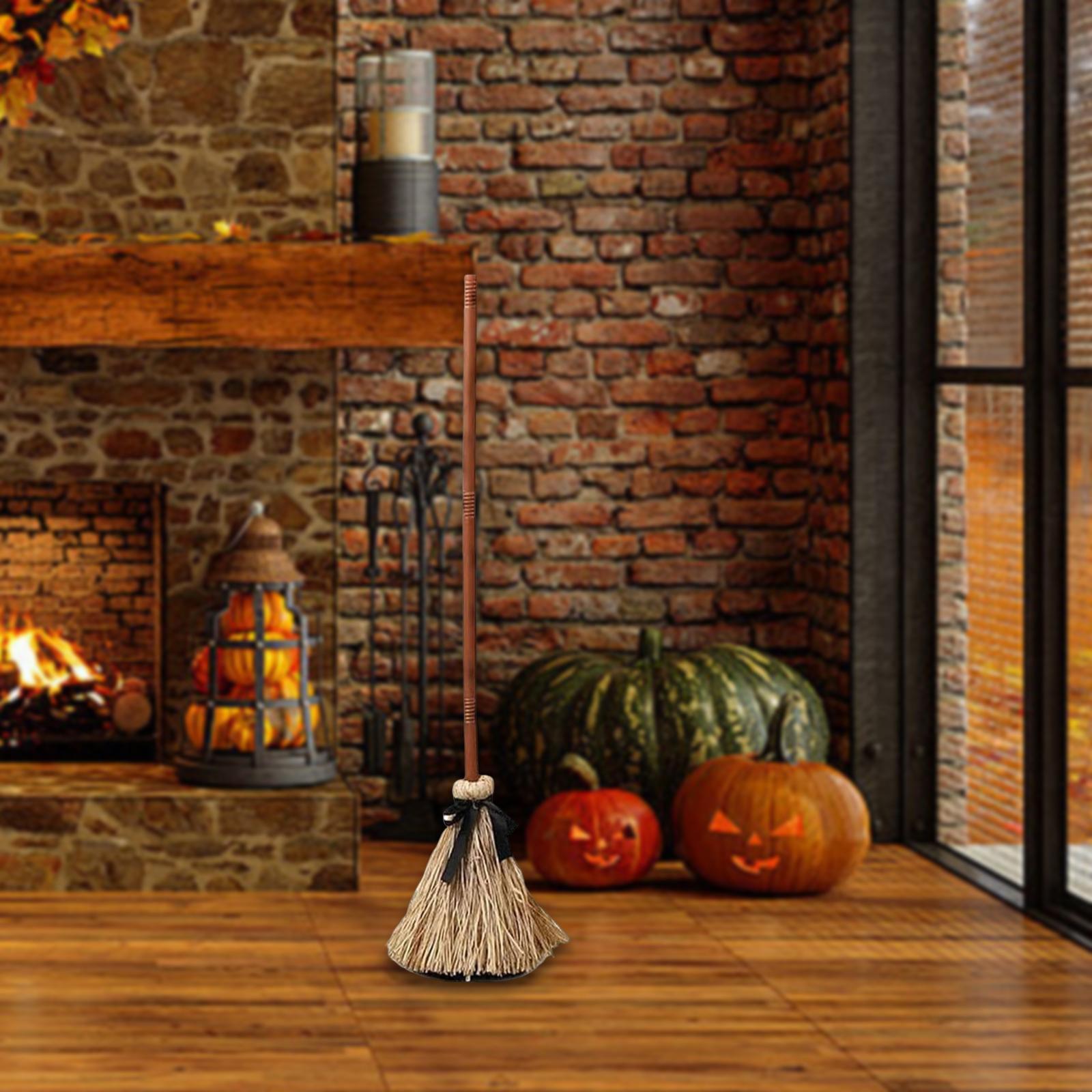 

Dancing Witch Broom Funny Spooky Gift Creative Easy Setup Dancing Broomstick for Floor Porch Indoor Outdoor Themed Parties Home коричневий