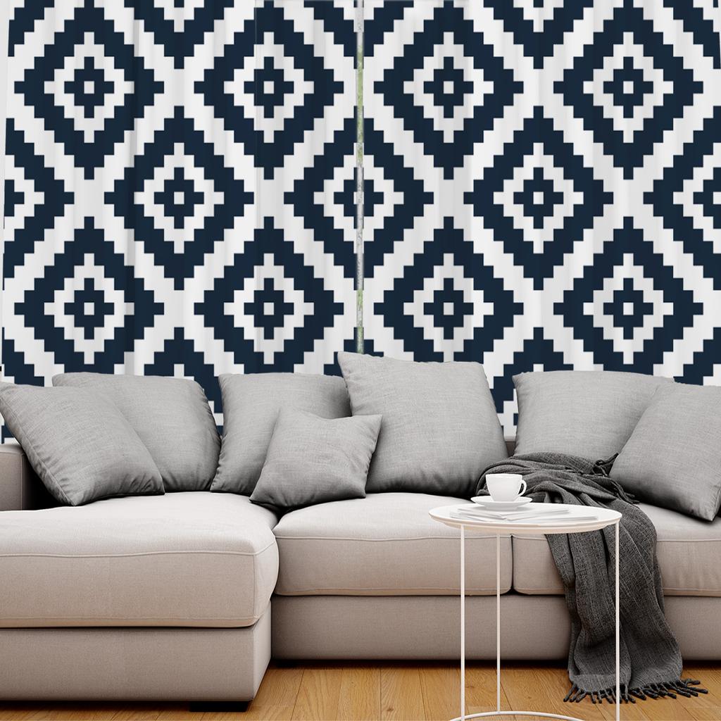 Nordic Ethnic Geometic Window Curtains Curtains for Living Room Decorative Items Living Room