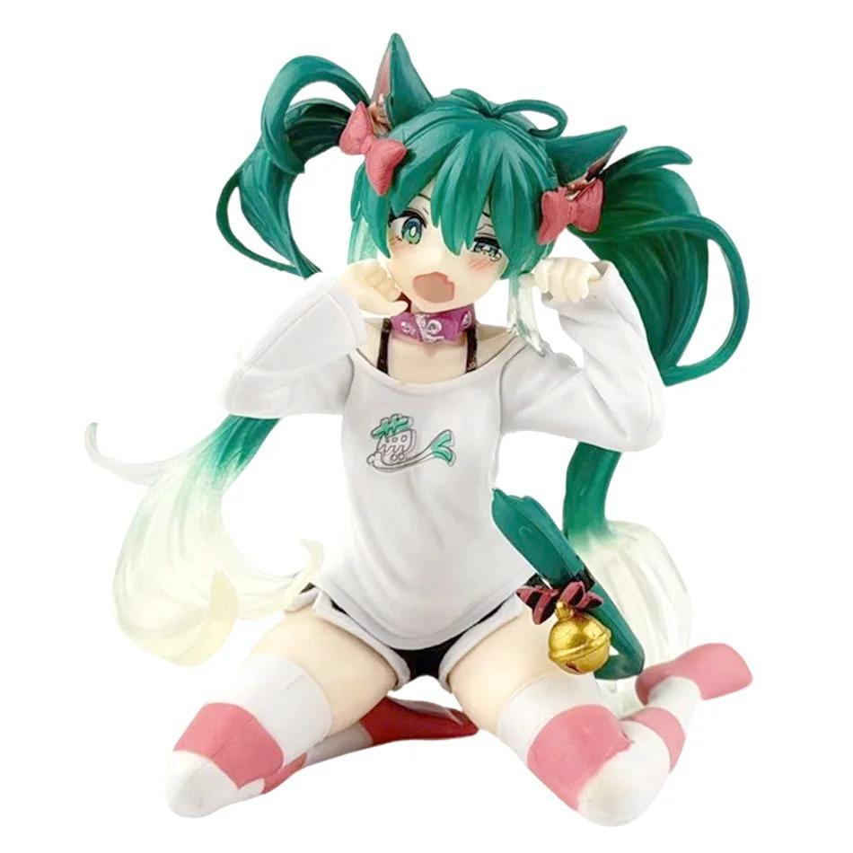 Anime Hatsune Miku Figure Model Cartoon Cute Tabletop Decoration Suitable For Car Dashboard Decoration Cute Holiday Gift