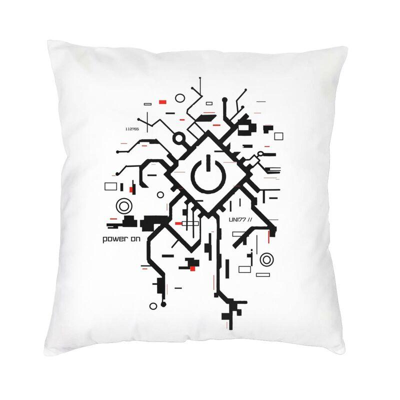 Japanese Tokyo Techwear Cushion Cover 45X45 Home Decor Print Future Tech Street Wear Throw Pillow Case For Car Double-Sided