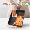 RANXINGST Tamagoyaki Frying Pan IH Person Tamagoyaki Dishwasher Safe Medium Heat Cooking Removable Handle PFOA PFOS Free Black 1-3 Non-Stick (2123cm)