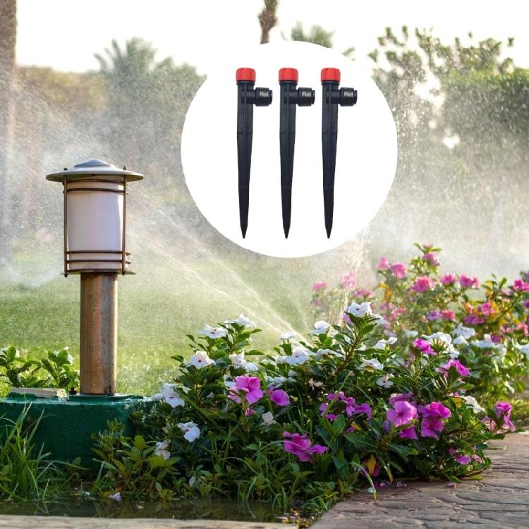 10Pcs Rotatable Sprinkler With Stake Nozzle Watering Garden Tube Sprayer Atomizer Irrigation Landscape Maintenance