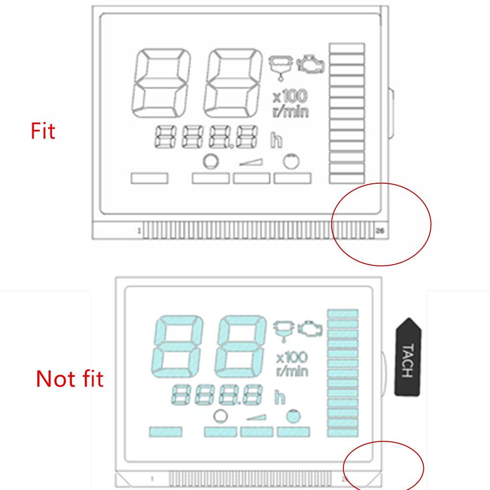 LCD-Anzeige für Yamaha Außenborder Digitaler Multifunktions-Drehzahlmesser 6y5-8350t-D0-00