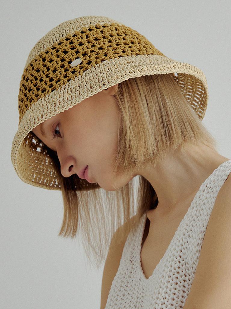 Meleuhen Helison Knitting Bucket Hat_2Color