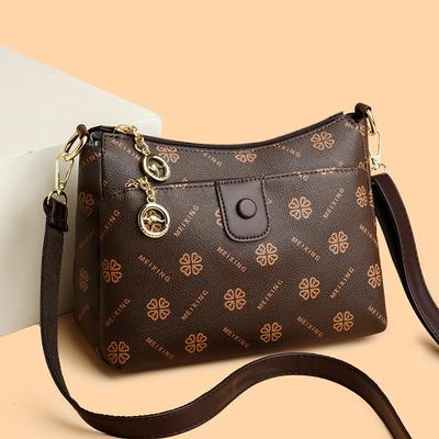 Einzelschulter-Damentasche mit Schmetterlingsdesign - Große Umhängetasche, Modische Tasche