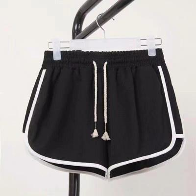 Korean-Style Women's Loose High Waist Yoga Shorts: Casual Wide-Leg Hot Pants for Home, Sleep, Beach, or Summer Activities.