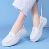 Women’s Moccasins Black Loafers Leather Driving White Casual Slip On Walking Shoes Nurse Shoes