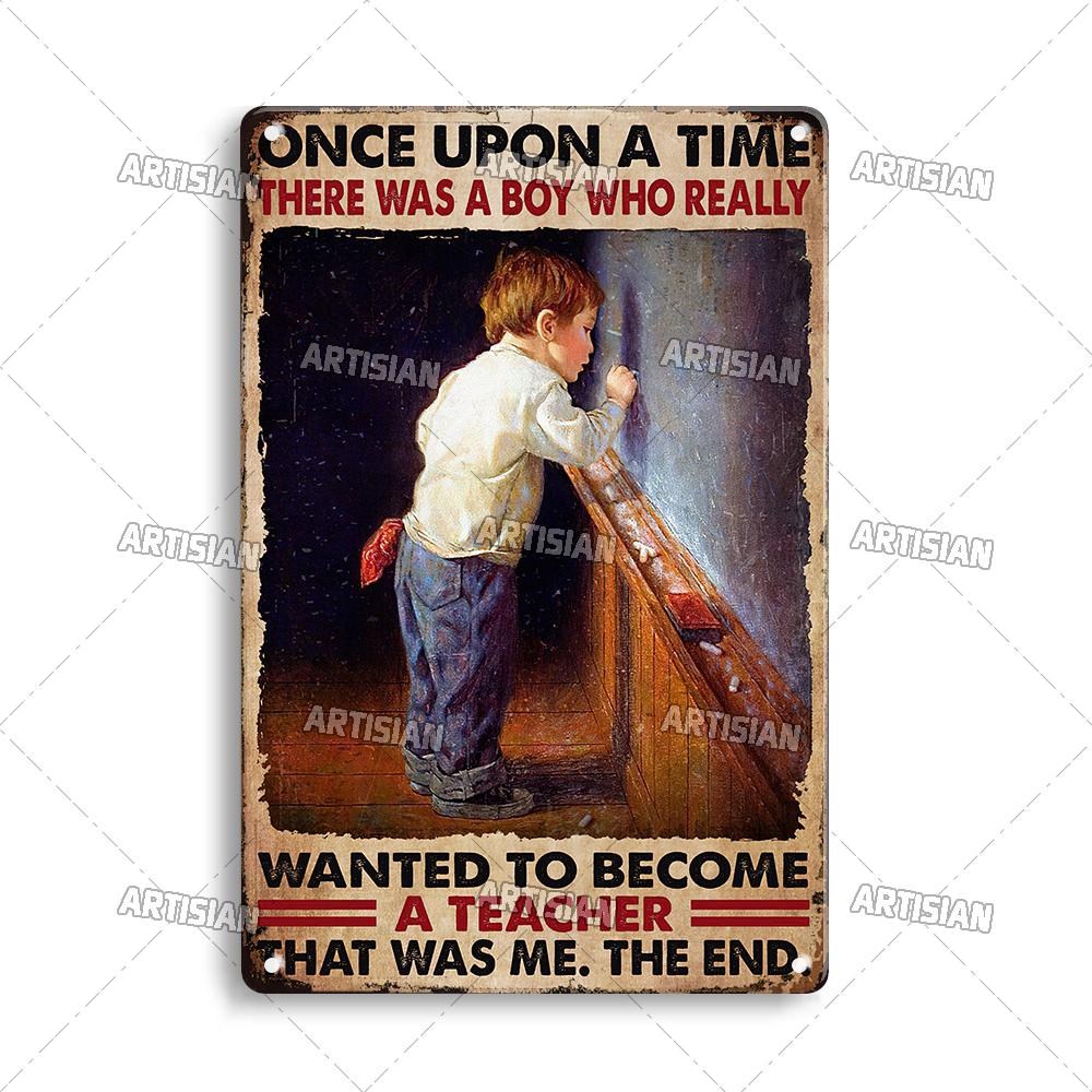 Artisian Job Metal Sign Vintage Teacher Tin Poster Hobby Decorative Plate Wall Decor Garage Bar Pub Club Hotel Cafe Kitchen Home