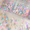 6 Grids Mixed White Pearl Nail Charms 3D Round Pearl Beads Color Sequin Nail Art Rhinestones Manicure Accessories Diy Parts