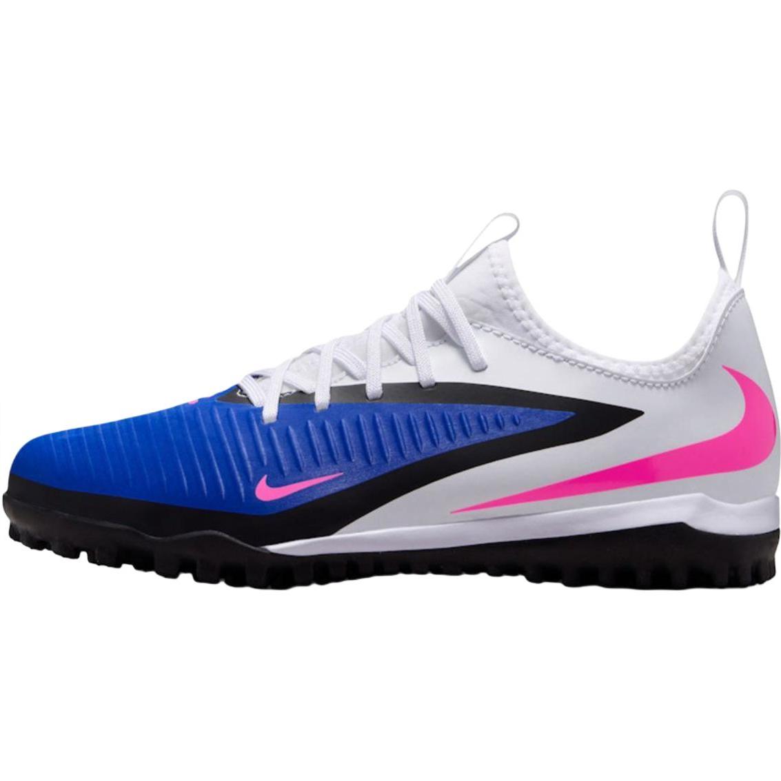 Nike Phantom 6 Low top Kids  Soccer Shoes White Blue Teenagers HQ2038-446 33.5