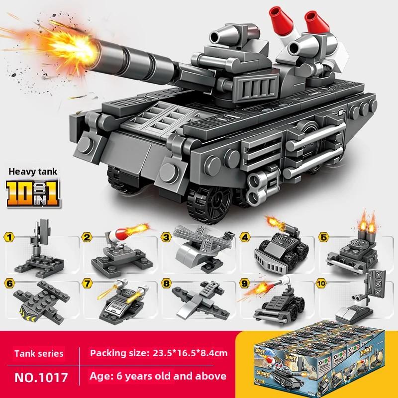 Car Building Blocks Fire Truck Tank Aircraft Engineering Car Bricks Assemble Children's Toys