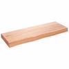 VidaXL Wall Shelf Light Brown 80x30x6 Cm Solid Treated Oak Wood 363664