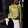 New Chinese Style Stand Collar Long Sleeve Women's Shirt - Slimming, Elegant Spring Fashion 2026.