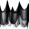 1/3PCS Halloween Black Gauze Horror Haunted Houses Decor Creepy Cloth Party Home Doorway Wall Terror Scene Props