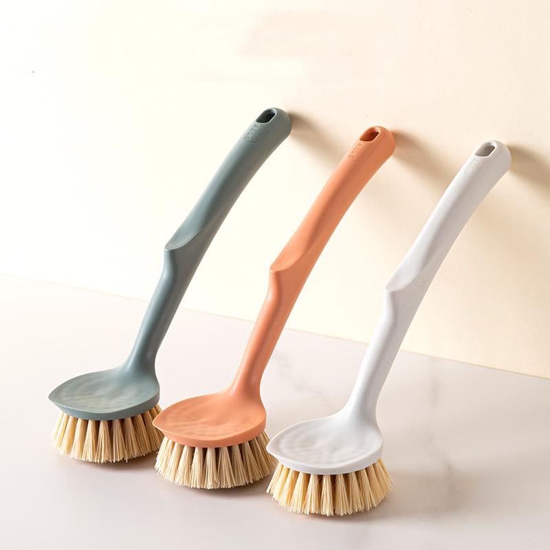Yilijie Plant Bristle Long-Handle Pot & Dish Brush