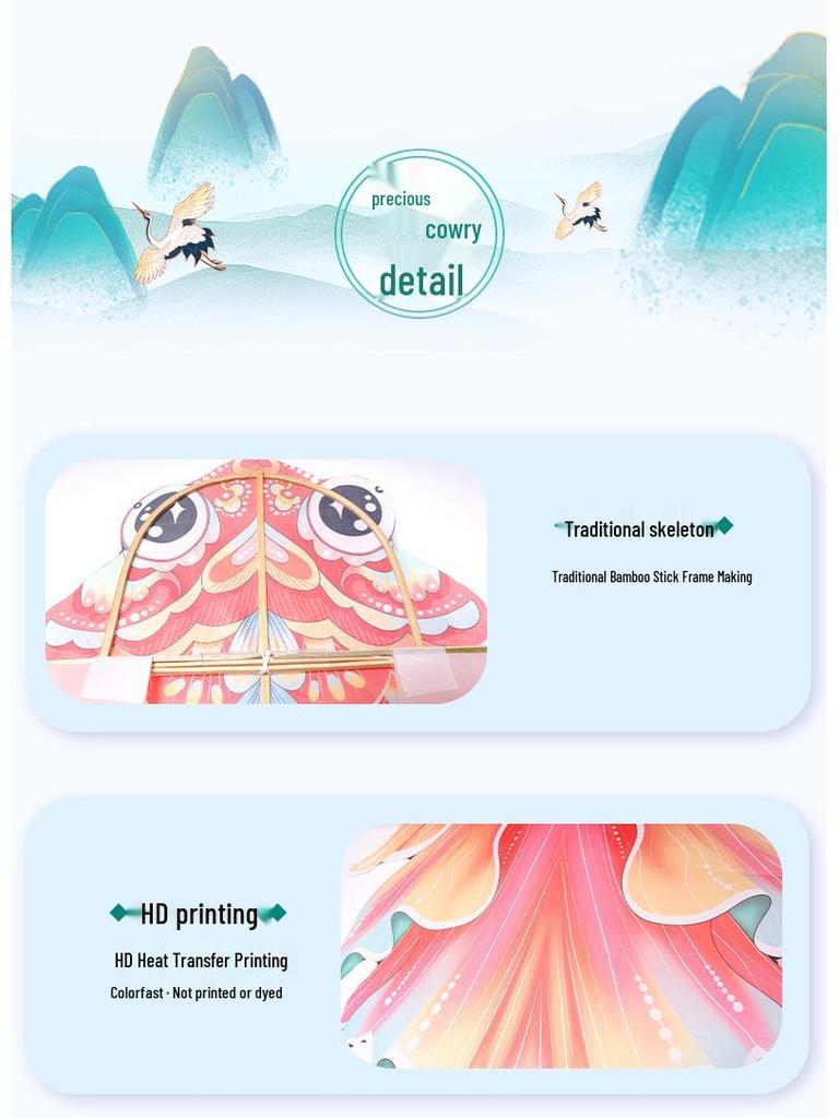 2026 Peony Goldfish 3D Bamboo Kite: Retro Mini Koi Decoration