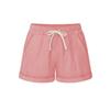 Plus Size Casual Women Summer Solid Color Drawstring Shorts Loose Hot Pants
