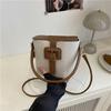 Women's Commuter Handbag -Retro soft and durable fashion shoulder crossbody bag casual fashion chic senior sense bucket bag