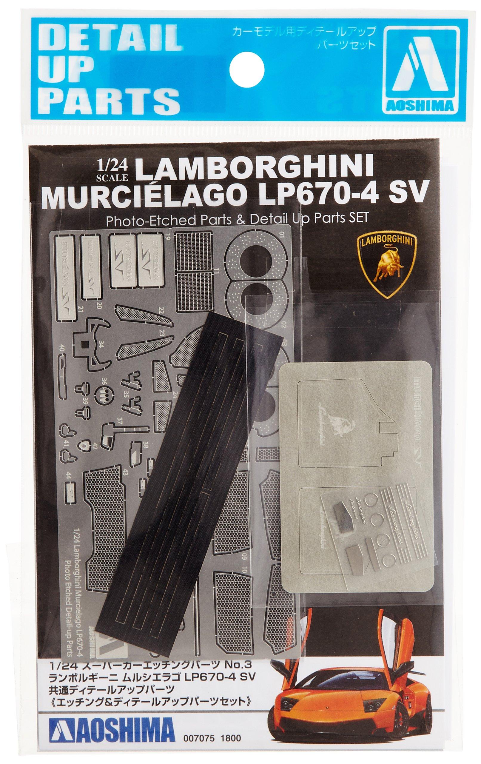 

Aoshima Bunka Kyozaisha Super Car Series Lamborghini Murcielago Common Detail Up Parts Parts for Plastic Models 1/24 LP670-4