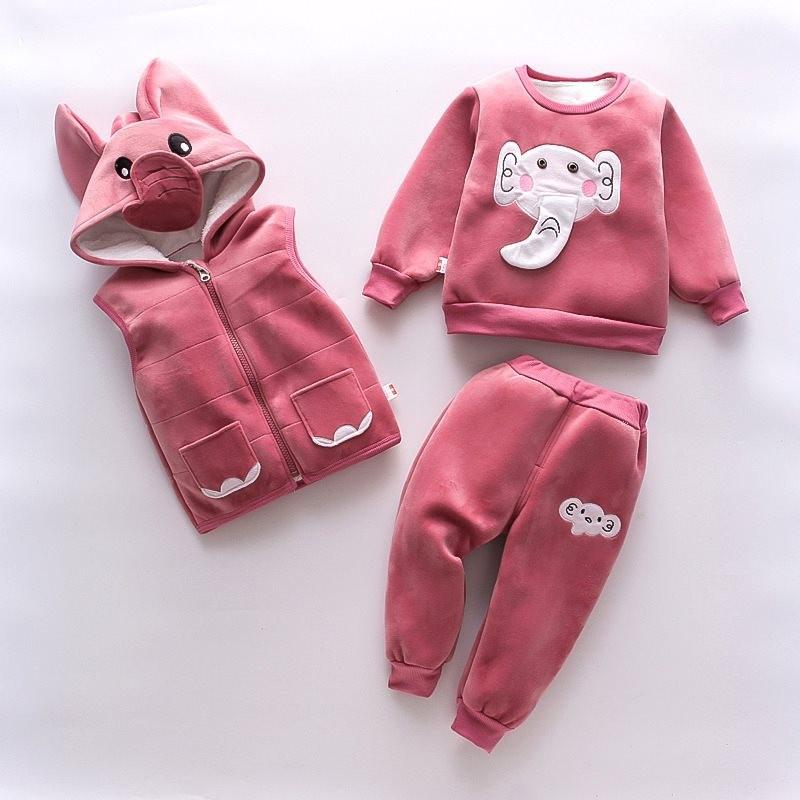 Morbido e Accogliente Set di Abbigliamento Invernale per Bambini Piccoli e Toddler Età 1-3 Anni