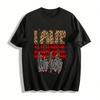Leopard Plaid Love Live Here Graphic Casual Daily Top Pure Cotton T-shirt