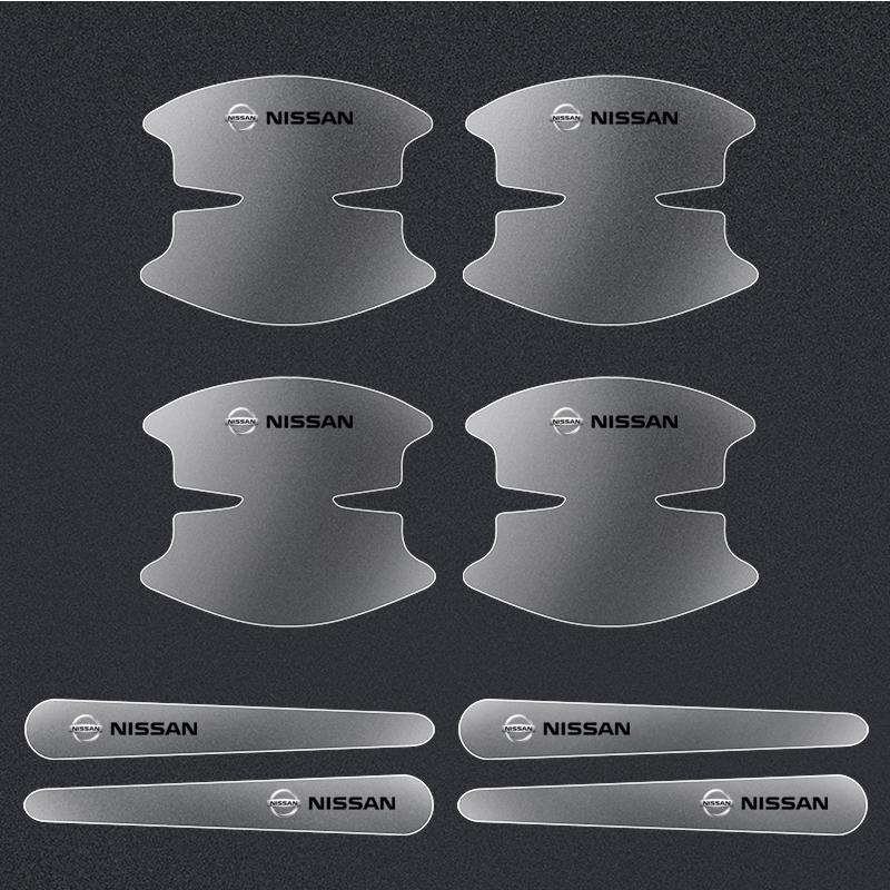 

8pcs Transparent Car Door Handle Protector Stickers Protection Film For Nissan Nismo Tiida Teana Skyline X-trail Almera Qashqai