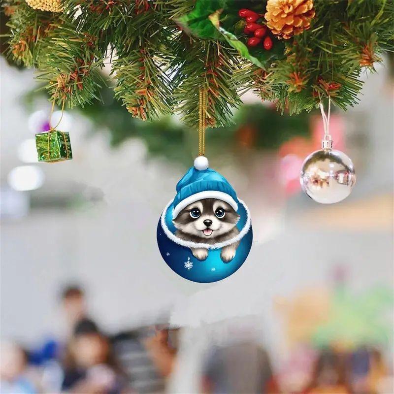 

Playful Acrylic Christmas Tree Hanging Decoration For Fun Car And Home Ornaments 1