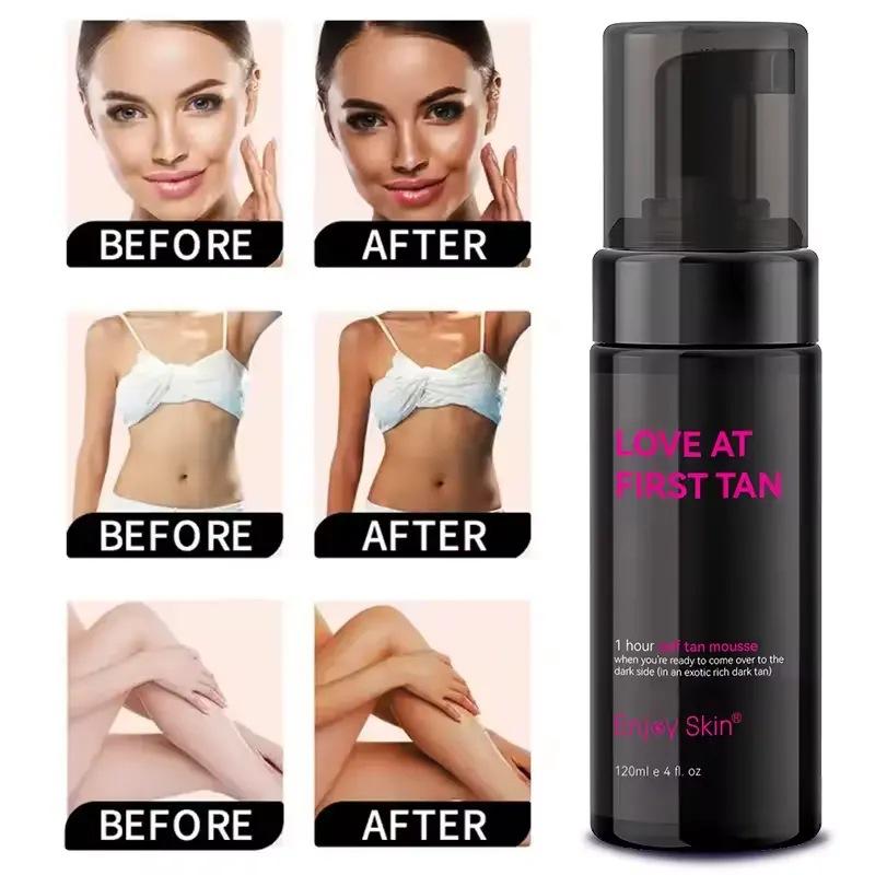 Black Mousse Body Brightening Moisturizing Lotion for Sun Boosting and Darkening Mousse