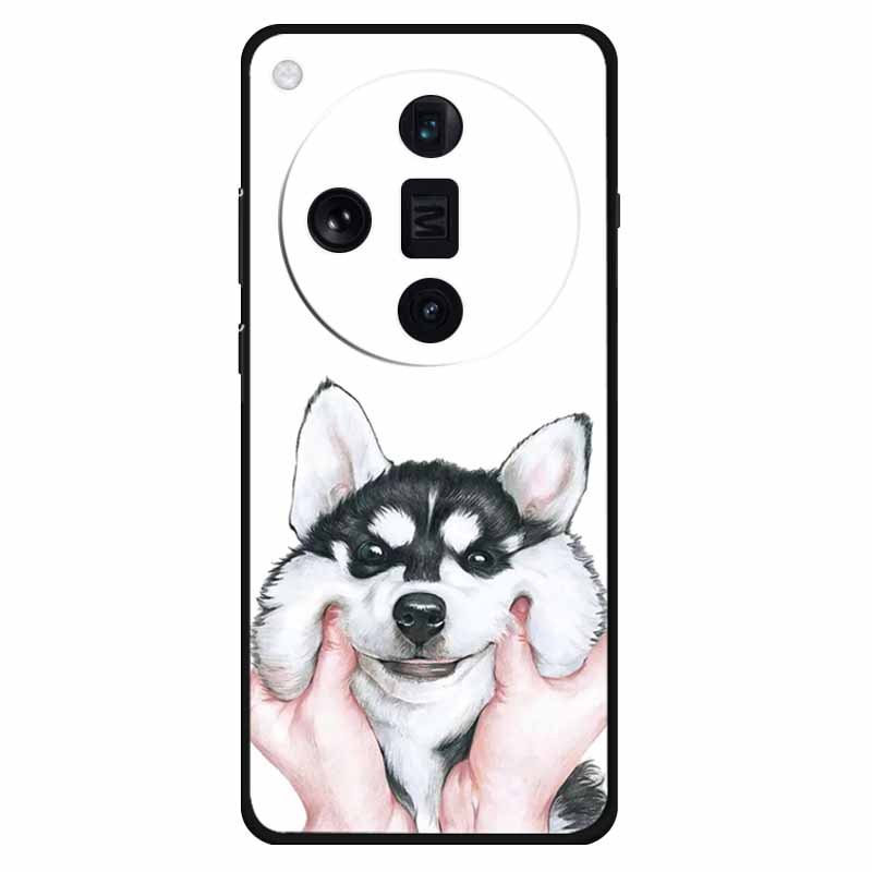 Funda For Oppo Find X7 Ultra Case Find X7 Silicone Space Wolf TPU Soft Phone Cover For OPPO Find X7 Pro/ X7 Ultra Case Cat Coque