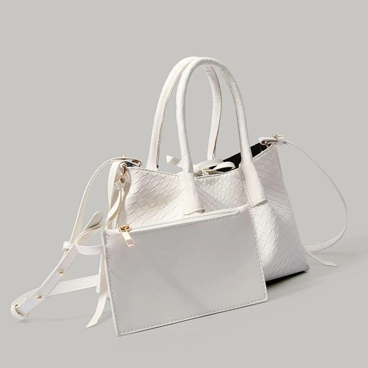 2025 New Trendy Niche Woven Bag Fashion Versatile Basket Bag Textured Single Shoulder Commuter Crossbody Tote Bag for Women