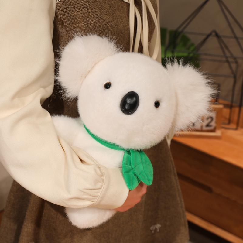 1 Stück 18/25/30cm Kawaii Plüsch Koalabär Plüschtiere Niedlicher Koala mit Blättern Plüschtier Puppe Realistisches Koala Spielzeug für Baby Mädchen Geschenk