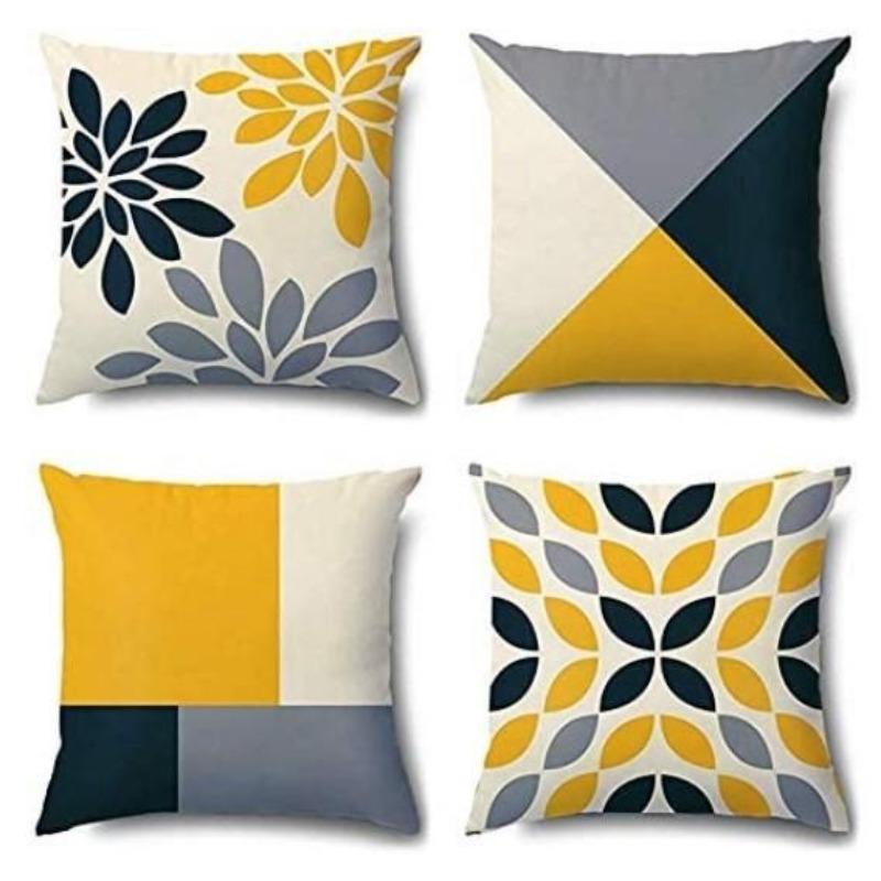 Push Pillowcase Creative Wave Striped Cushion Cover